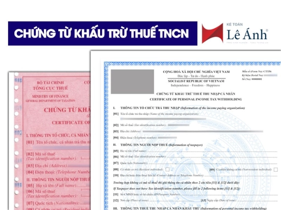 Chứng từ khấu trừ thuế TNCN