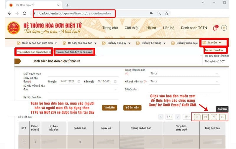 Tra cứu tình hình sử dụng hóa đơn điện tử