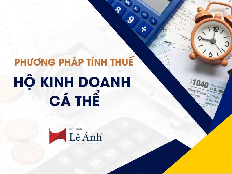 phương pháp tính thuế hộ kinh doanh cá thể 2023