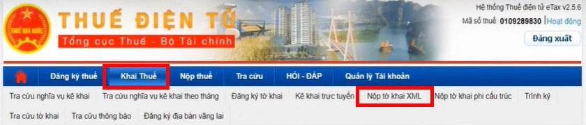 Nộp báo cáo tài chính qua mạng
