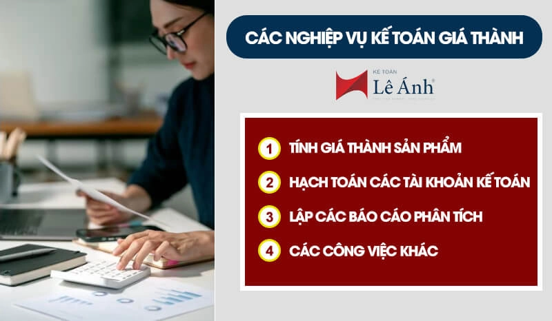 Các nghiệp vụ kế toán giá thành
