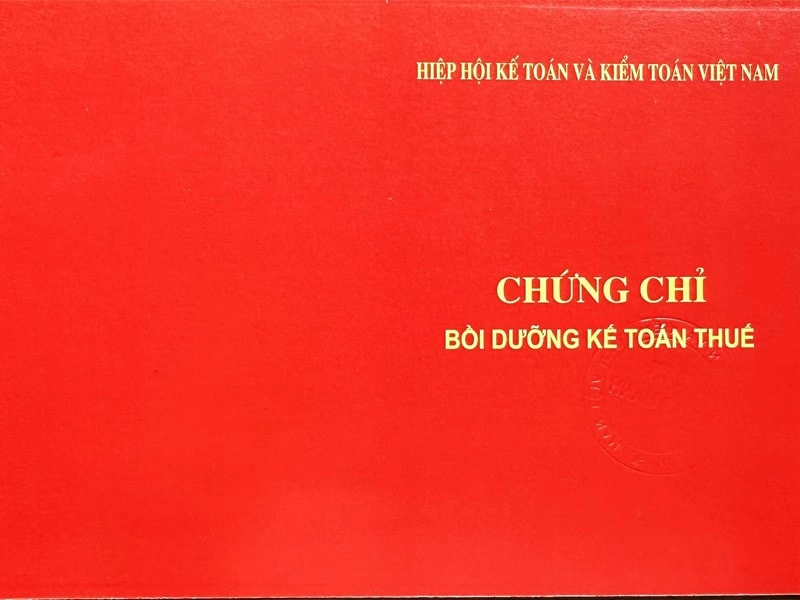 Chứng chỉ kế toán thuế