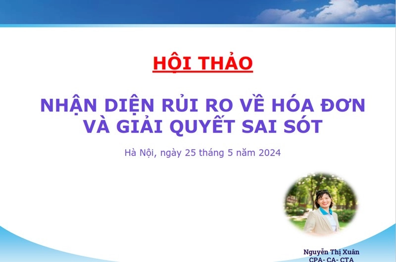 hội thảo hóa đơn