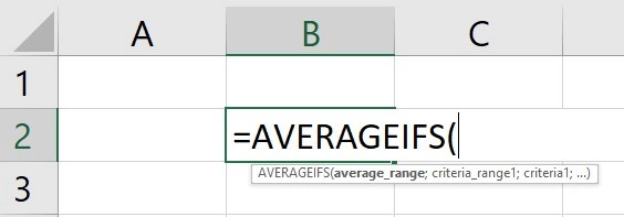 Hàm AVERAGEIFS trong Excel