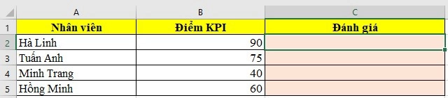 Bài tập hàm IF - Bài 4