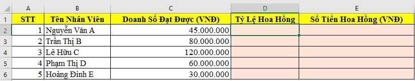 Bài tập hàm IF - Bài 7