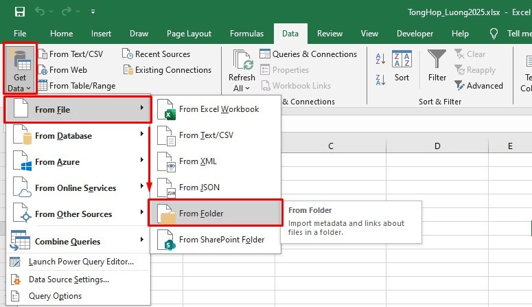 Cách gộp nhiều file Excel thành 1 file duy nhất