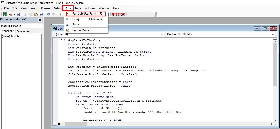 Cách gộp nhiều file Excel thành 1 file duy nhất