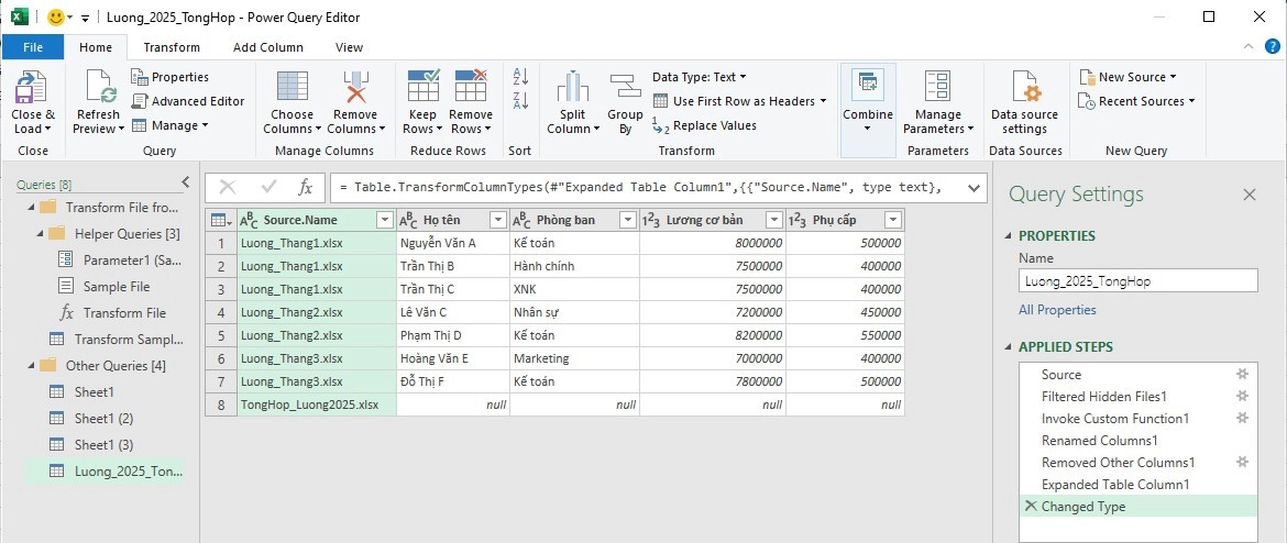Cách gộp nhiều file Excel thành 1 file duy nhất