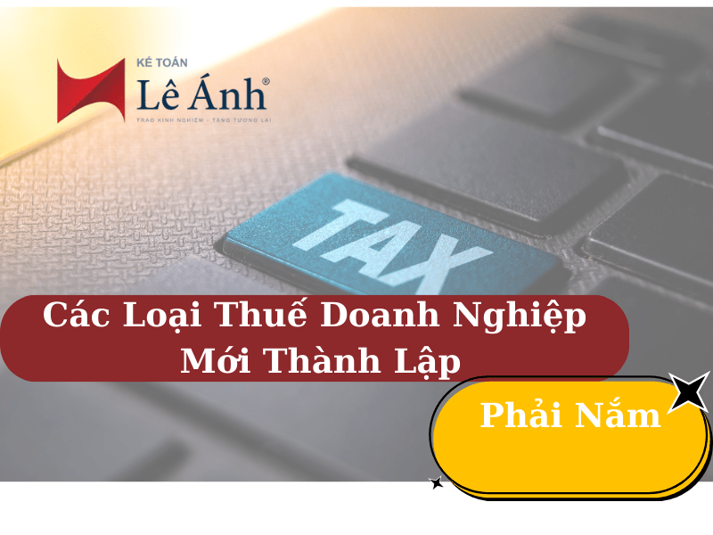 Các Loại Thuế Doanh Nghiệp Mới Thành Lập Phải Nắm