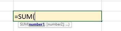 Hàm SUM trong Excel
