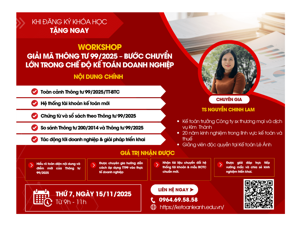 Workshop kế toán tháng 11