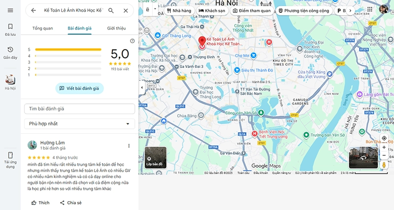 Phản hồi về khóa học kế toán Lê Ánh