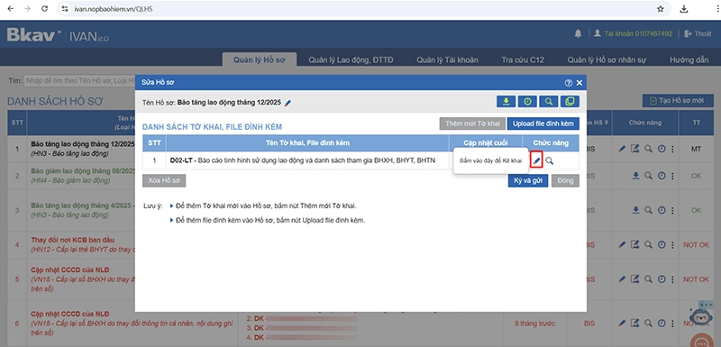 Quy trình báo tăng giảm BHXH