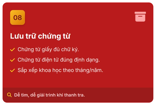 Check list công việc kế toán