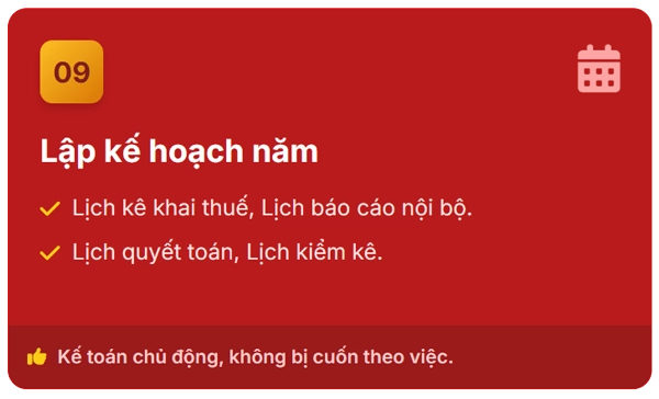 Check list công việc kế toán