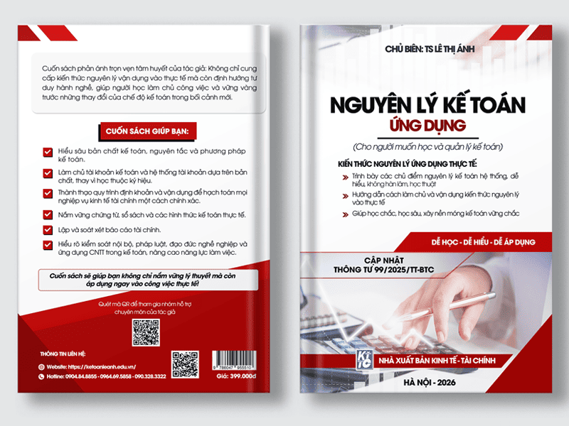 Sách nguyên lý kế toán ứng dụng do TS Lê Ánh biên soạn