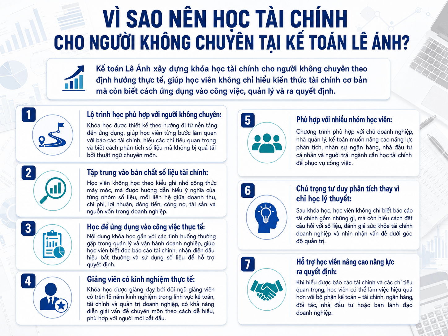 vì sao nên học phân tích tài chính cho người không chuyên tại kế toán lê ánh