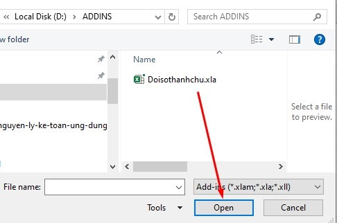 Cách đổi số thành chữ trong Excel bằng add-ins có hàm VND