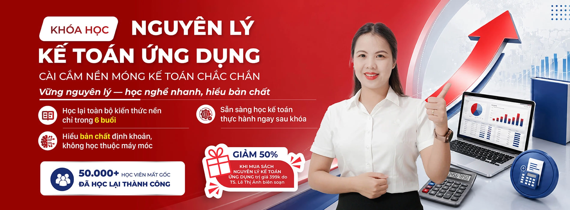 Khóa học Nguyên lý kế toán ứng dụng cho người mất gốc