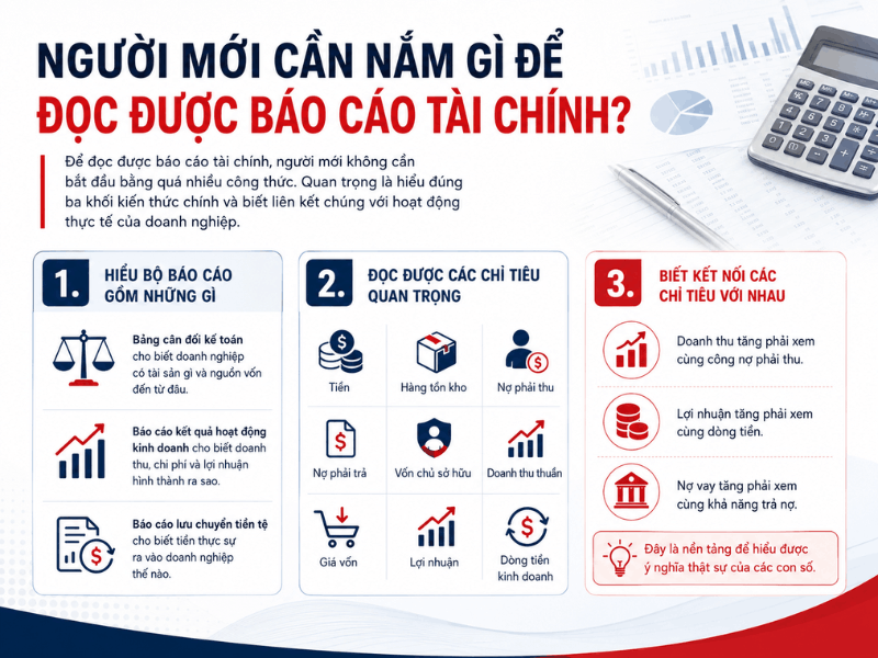 Người mới cần nắm gì để đọc được báo cáo tài chính