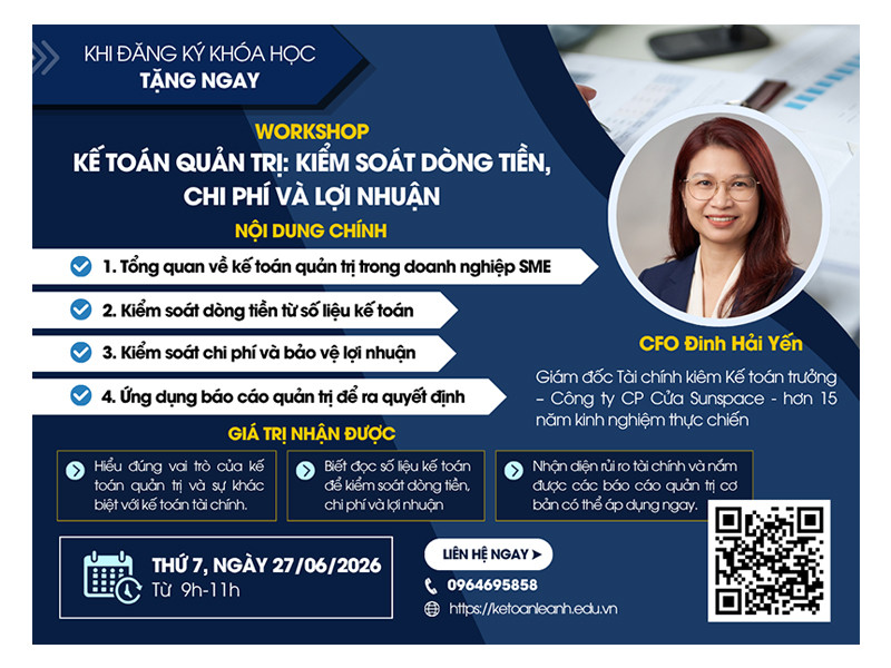 Workshop kế toán quản tại Kế toán Lê Ánh