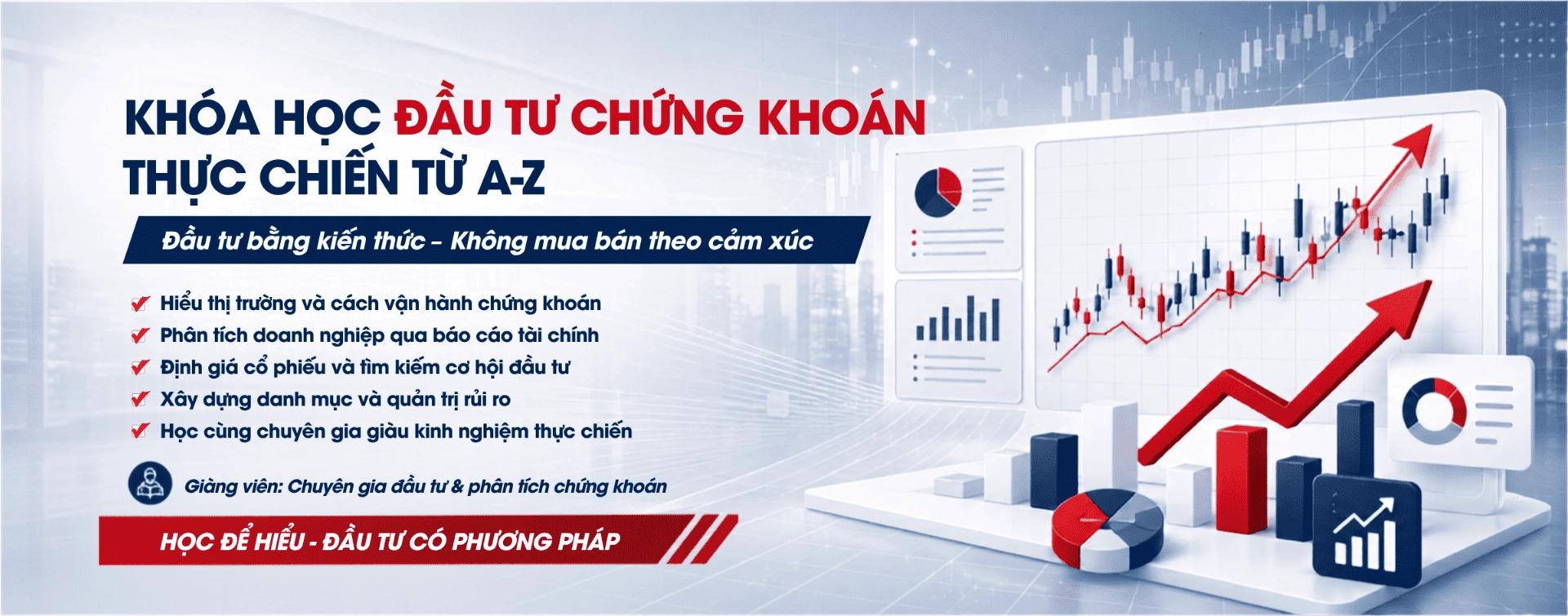 Banner khóa học đầu tư chứng khoán thực chiến từ A-Z