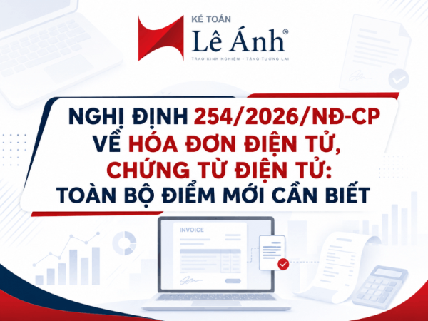 Nghị định 254/2026/NĐ-CP quy định hóa đơn điện tử, chứng từ điện tử, hiệu lực 01/07/2026