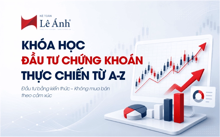 Thumbnail khóa học đầu tư chứng khoán thực chiến từ A-Z
