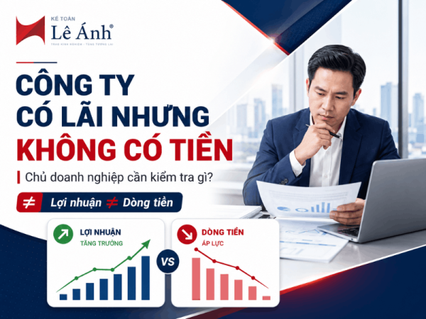 Công ty có lãi nhưng không có tiền, chủ doanh nghiệp cần kiểm tra gì