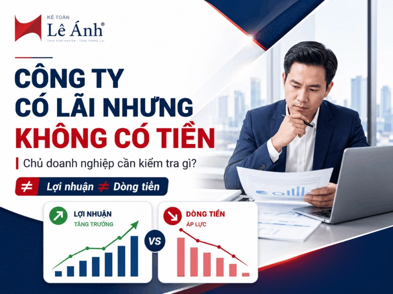 Công ty có lãi nhưng không có tiền, chủ doanh nghiệp cần kiểm tra gì