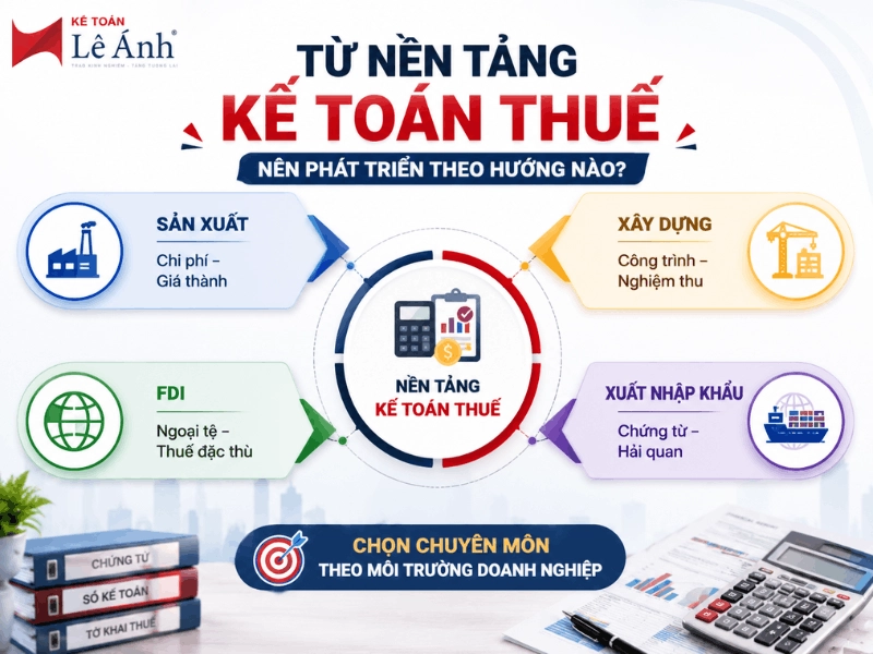Lộ trình phát triển chuyên môn từ nền tảng kế toán thuế