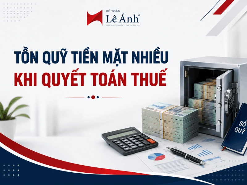 Tồn quỹ tiền mặt lớn và những rủi ro cần lưu ý khi quyết toán thuế