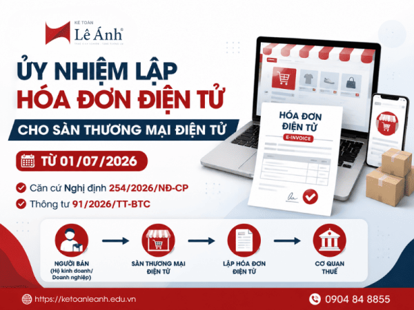 Ủy nhiệm lập hóa đơn điện tử cho sàn thương mại điện tử