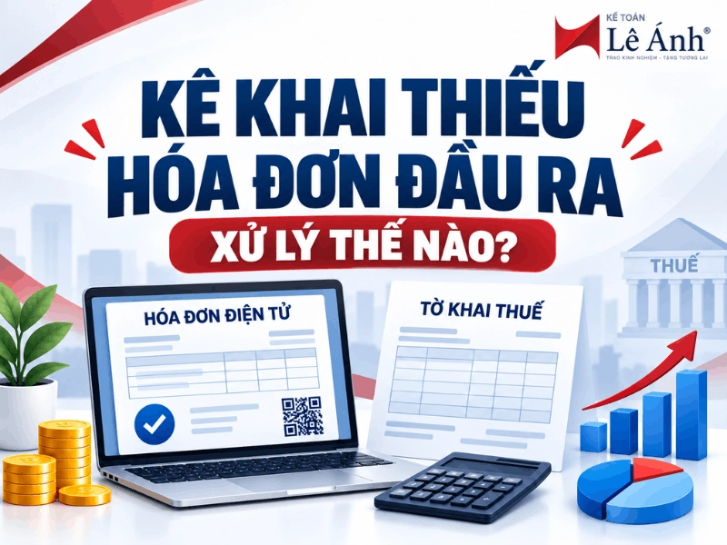Kê khai thiếu hóa đơn đầu ra và cách xử lý hóa đơn điện tử, tờ khai thuế GTGT