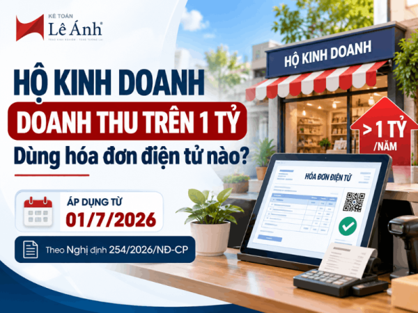 Hộ kinh doanh doanh thu trên 1 tỷ đồng phải sử dụng loại hóa đơn điện tử nào