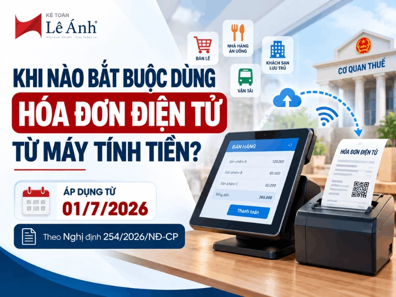 Khi nào bắt buộc sử dụng hóa đơn điện tử khởi tạo từ máy tính tiền