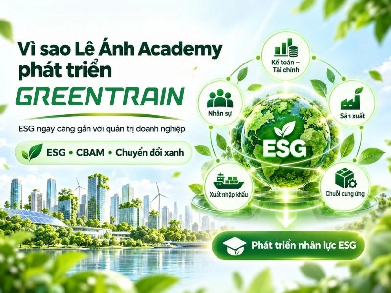 Greentrain được phát triển khi ESG, quản trị phát thải, CBAM và chuyển đổi xanh ngày càng gắn với hoạt động quản trị doanh nghiệp