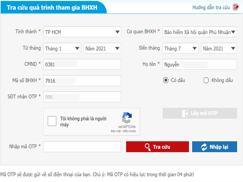 Tra cứu bhxh-bhyt-bhtn trực tuyến