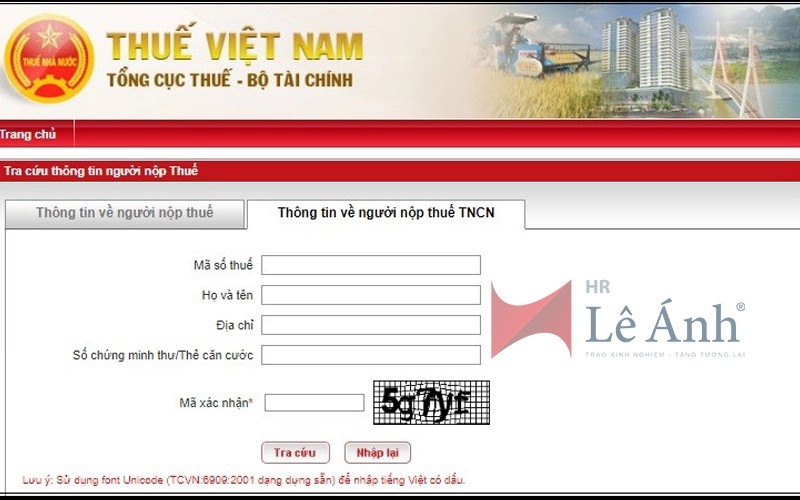 Tra cứu mã số thuế cá nhân
