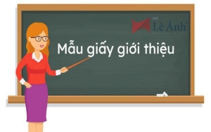 Mẫu giấy giới thiệu
