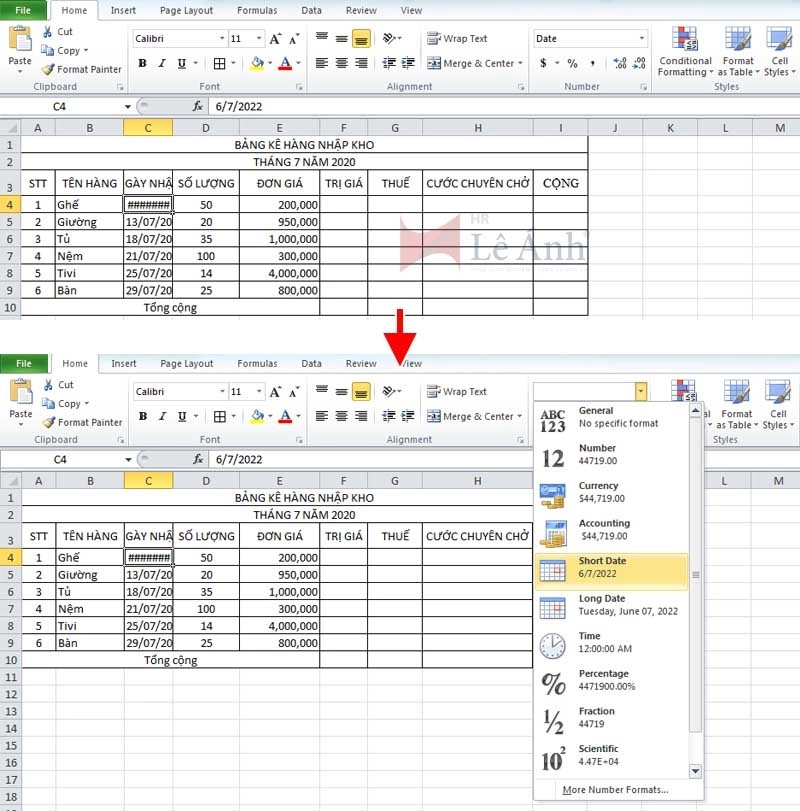 Các lỗi trong Excel thường gặp