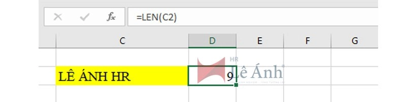 Hàm LEN trong Excel
