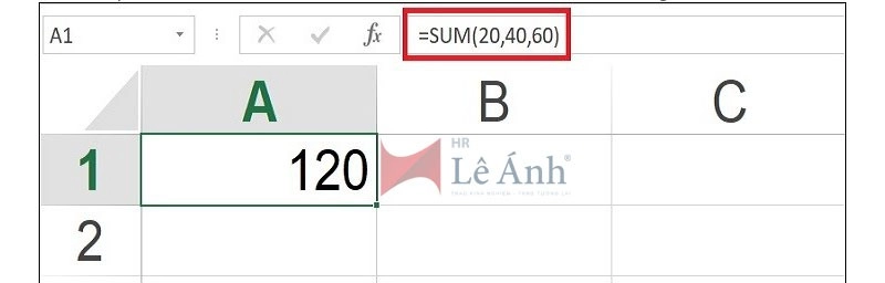 Hàm Sum trong Excel