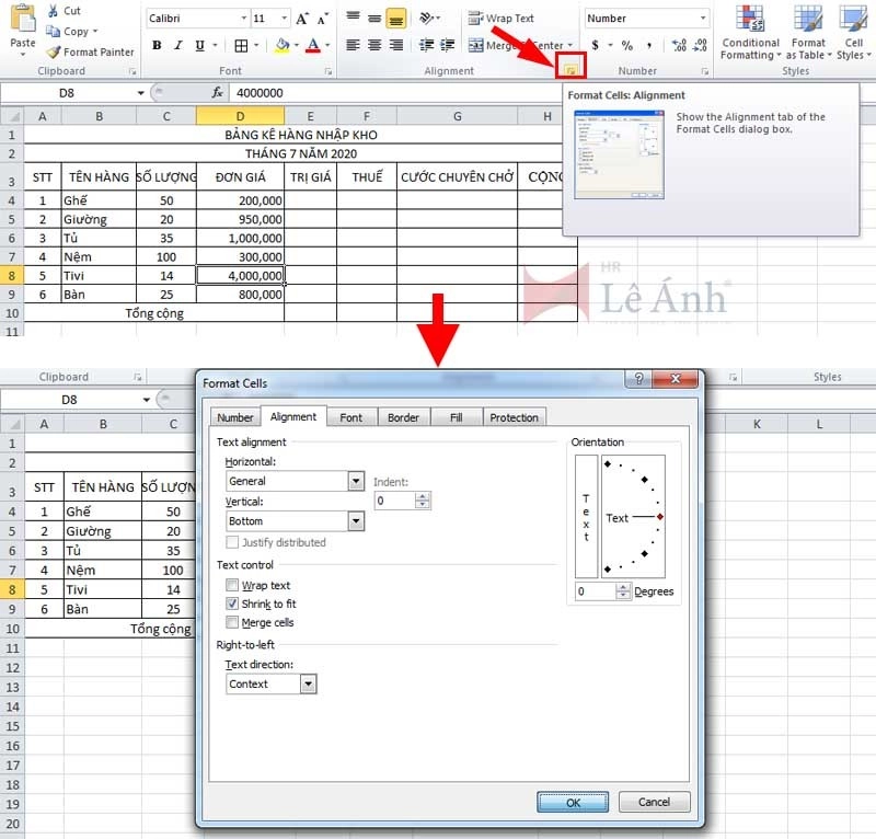 Lỗi trong Excel