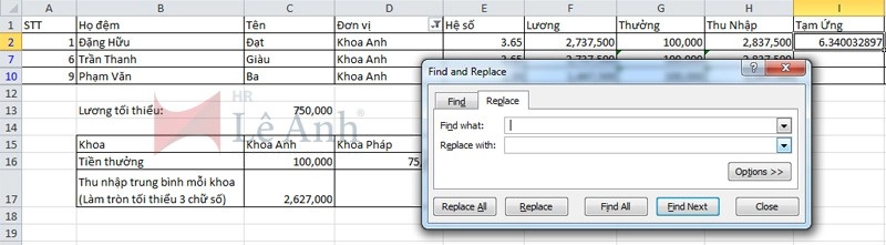 Khắc phục Lỗi Value trong Excel