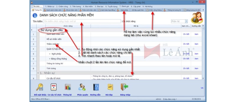 Phần mềm quản lý nhân sự SVHRIS
