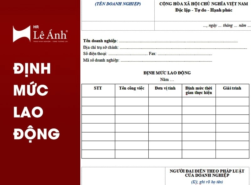 Định mức lao động là gì