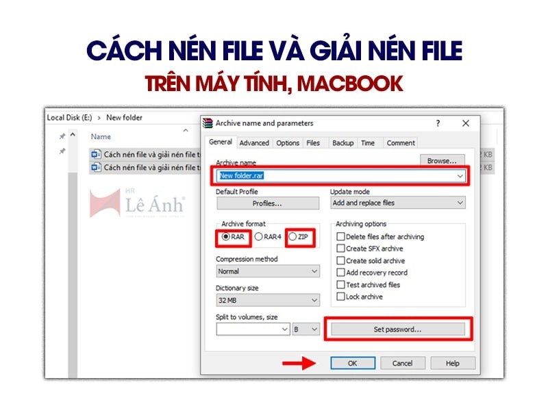 Cách nén file trên máy tính