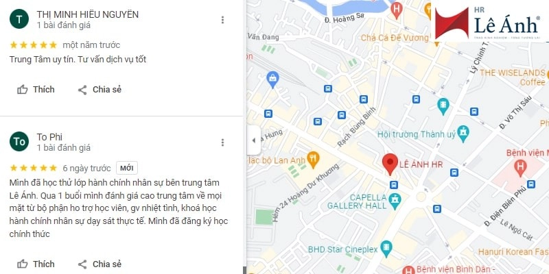 Phản hồi khóa học hành chính nhân sự TPHCM